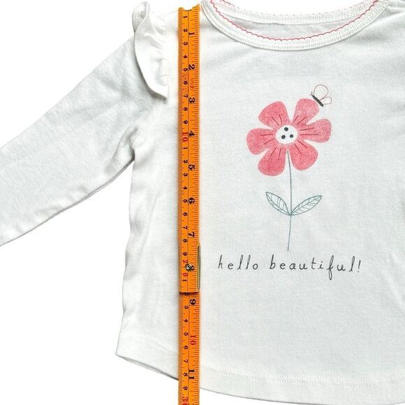 Carter’s Baby Girl Kids Long Sleeve Hello Beautiful Flower Outfit Set. 9 Months. - Picture 4 of 6